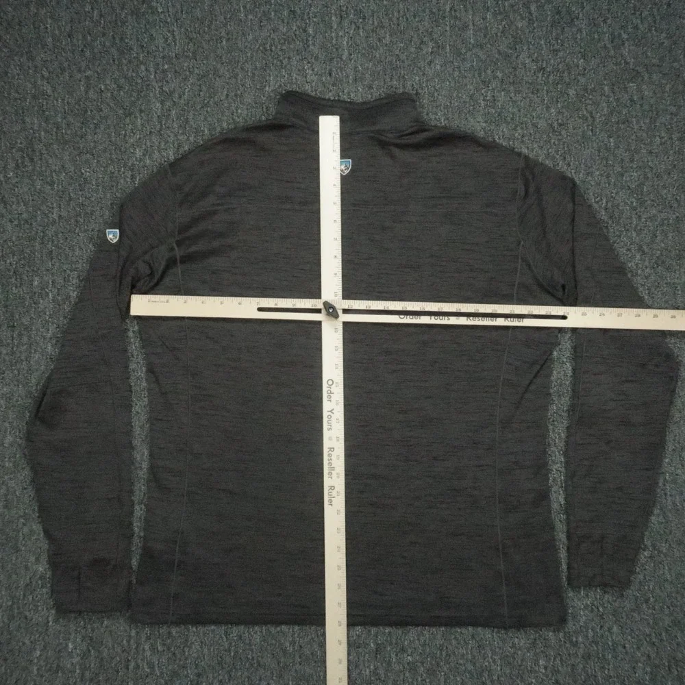 Kuhl Pullover Mens XXL Gray Quarter Zip‎ Alloy Performance Lightweight Hiking